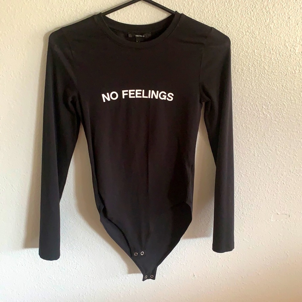 Bodysuit “no feelings”
